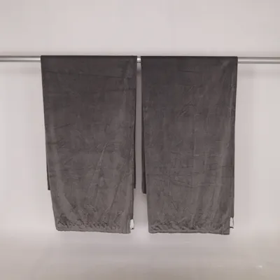 Rideau plissé (Gris) de Vidaxl Polyester