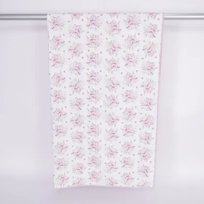 Sprei (Wit, Roze) van Hemtex Katoen