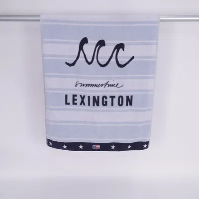 Bath towel (Blue, White) from Lexington Cotton