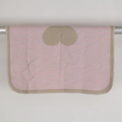 Couverture de bébé (Beige, Rose) de David Fussenegger Coton, Viscose