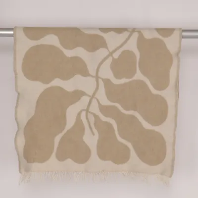 Filt (Beige, Vit) från Klippan Ull