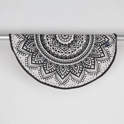 Kortluggad matta (Vit, Svart) Bomull