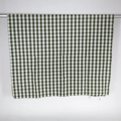 Tischdecke (Grün, Weiß) von H&M Home Baumwolle, Leinen