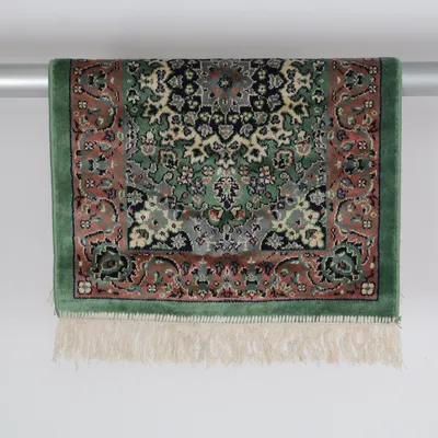 Tapis oriental (Vert, Marron, Multicolore)