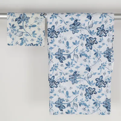 Bäddset (Blå, Vit, Flerfärgad) från Newport Bomull