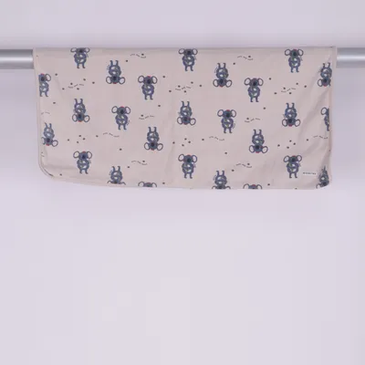 Babyfilt (Beige, Flerfärgad) från Minories Bomull, Elastan