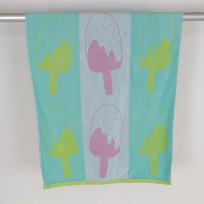 Badhanddoek (Groen, Roze, Meerkleurig) van Tukan Katoen