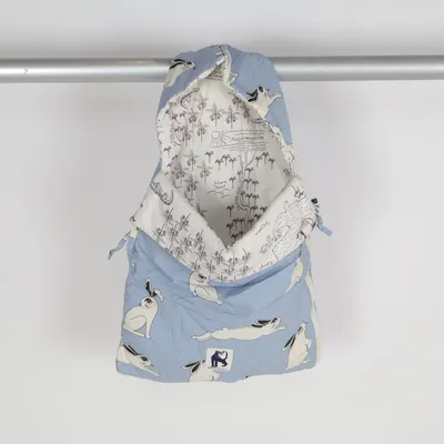 Babysovepose (Blå, Hvid) fra Mini Rodini Økologisk bomuld, Genanvendt polyester