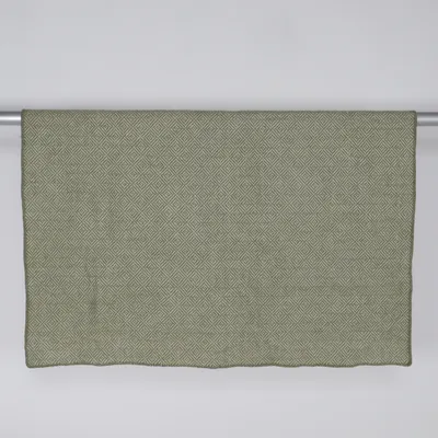 Filt (Grön, Vit) från Klippan Alpackaull, Ull