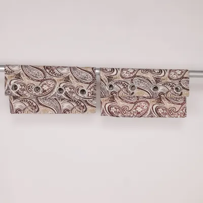 Öljettgardin (Beige, Brun, Vit) från Svanefors