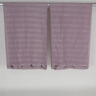 Eyelet curtain (Purple) Polyester
