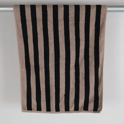 Bath towel (Beige, Black) from Lager 157 Cotton