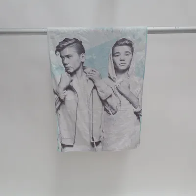 Bath towel (Blue, White) from Marcus & Martinus Cotton