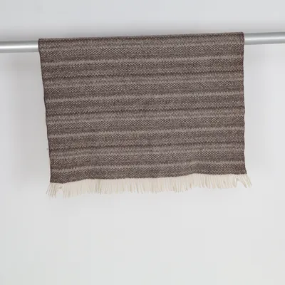 Filt (Brun, Vit) från Ylleverket Ull