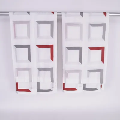 Pleat curtain (White, Multicolored) from Almedahls
