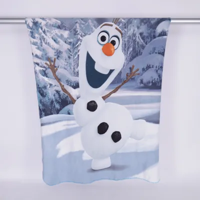 Filt (Blå, Vit, Flerfärgad) från Disney Frozen Polyester