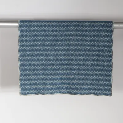 Babydecke (Blau, Weiß) von Klippan Wolle