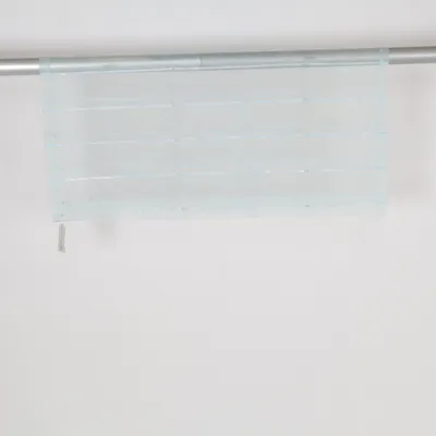Rod pocket curtain (Blue) from Pichler Polyester