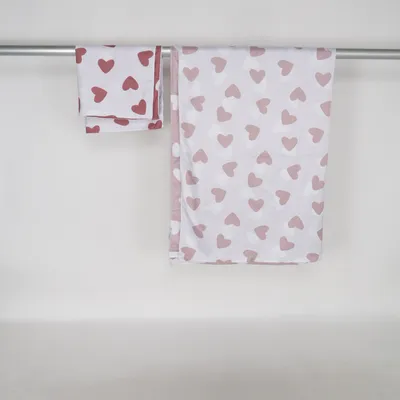 Bäddset (Rosa, Vit) från TCM Polyester