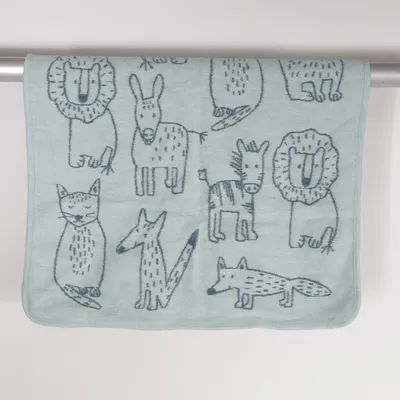 Couverture de bébé (Bleu) de Klippan Coton biologique