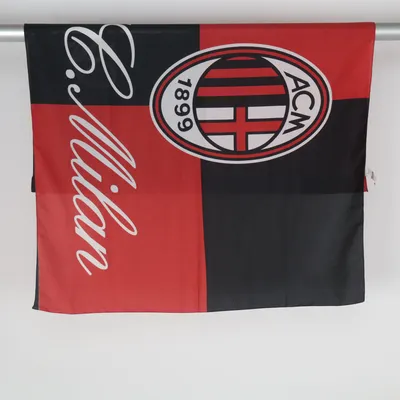 Flagga (Röd, Svart, Vit) från AC Milan