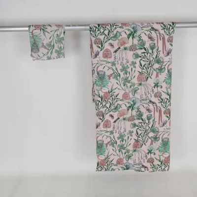 Sengesæt (Pink, Grøn, Flerfarvet) fra Rusta Home Polyester