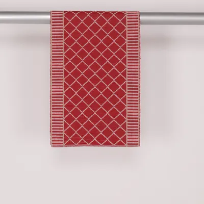 Löpare (Röd, Vit) från Hemtex Bomull