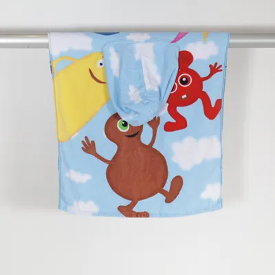 Bath cape (Blue, Multicolored) from Babblarna Cotton
