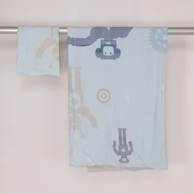 Dekbedset (Blauw, Wit) van Vertbaudet Katoen
