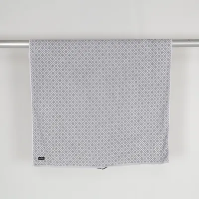 Bath towel (Gray, White) from Nina Royal Cotton