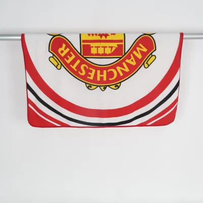Tæpppe (Rød, Hvid, Sort) fra Manchester United Polyester
