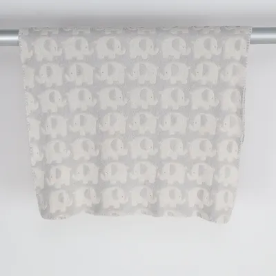 Baby blanket (Gray, White, Beige) from Solstickan Polyester