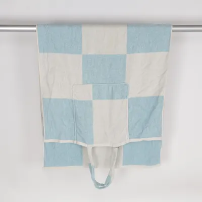 Badlakan (Blå, Vit) från Crisp Sheets Ekologisk bomull