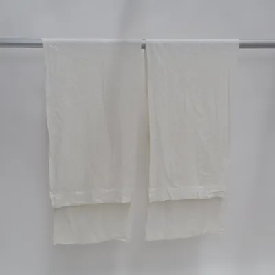 Rod pocket curtain (White) from Elsaform Cotton