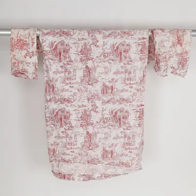 Bäddset (Röd, Vit)