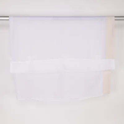 Rideau passe tringle (Blanc, Beige) de Fillikid Polyester