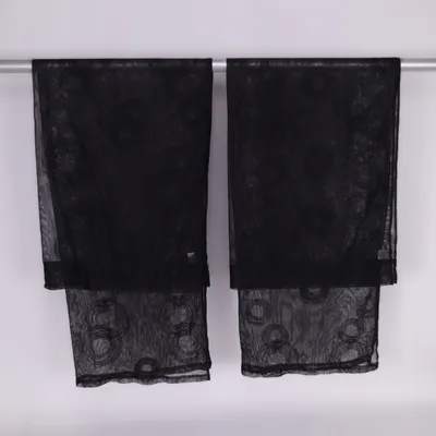 Gardinfag (Sort) fra Rusta Polyester