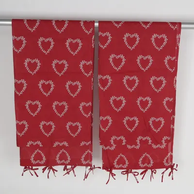 Loop curtain (Red, White) from Hemtex