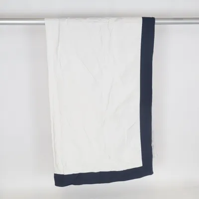 Överkast (Vit, Blå) från Classic Textile of Sweden Bomull