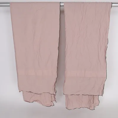 Plooigordijnen (Roze) van H&M Home Linnen, Katoen