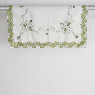 Nappe de table (Blanc, Vert)