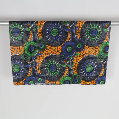 Textile (Blue, Green, Multicolored) from Angeles Cotton