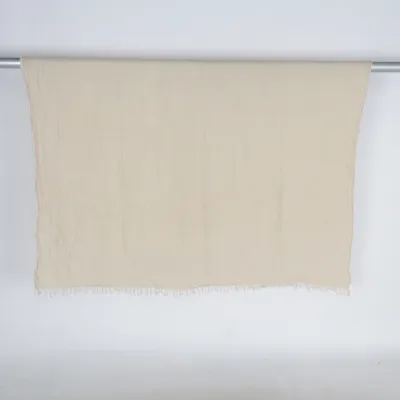 Couverture (VALLKRASSING Pläd, off-white, 150x200 cm) de IKEA Coton