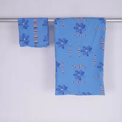 Dekbedset (Blauw, Meerkleurig) van TCM Katoen