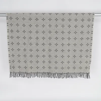 Plaid (White, Gray) from Klippan