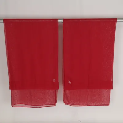 Rod pocket curtain (Red) from Rusta Polyester