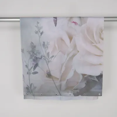 Duschdraperi (Grå, Grön)