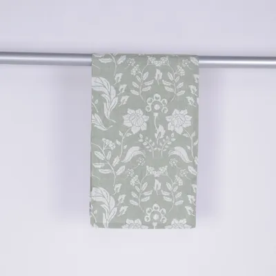 Tablecloth (Green, White) from Oeko-tex Cotton