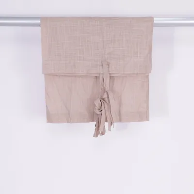 Gordijn aan roede (Beige) van Jotex Katoen