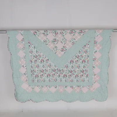 Sprei (Groen, Roze, Wit)